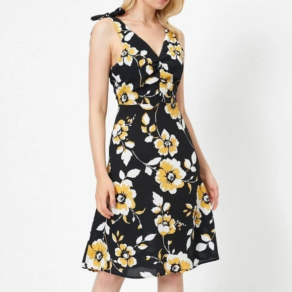 Koton Floral Patterned Dress Size 8 - Picture 1 of 8